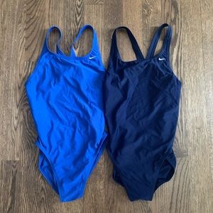 Set of 2 Nike Core Solid Fast Back One Pieces